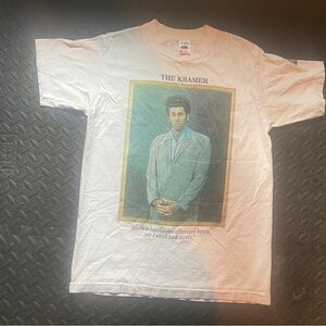 Fruit of the Loom White Graphic Tee - The Kramer